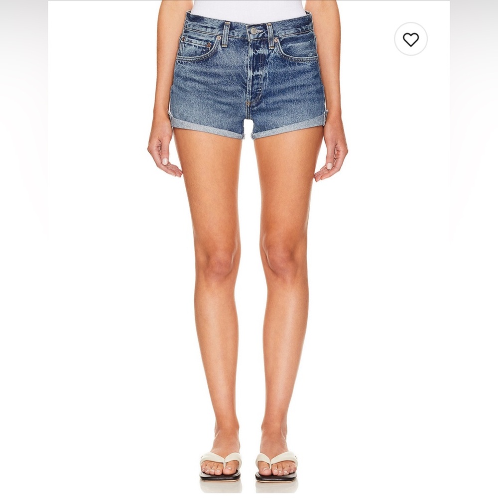 NWOT Agolde Parker Short High Waist Size 29 Never Worn Denim Shorts Cut Offs
